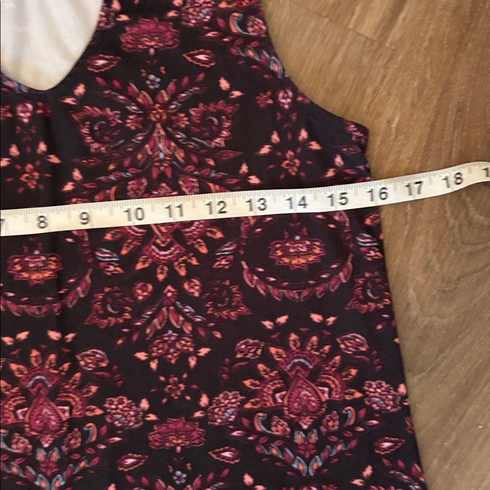 🥭 (4 for $15) MUDD Black and Pink Floral Dress - Picture 3 of 6